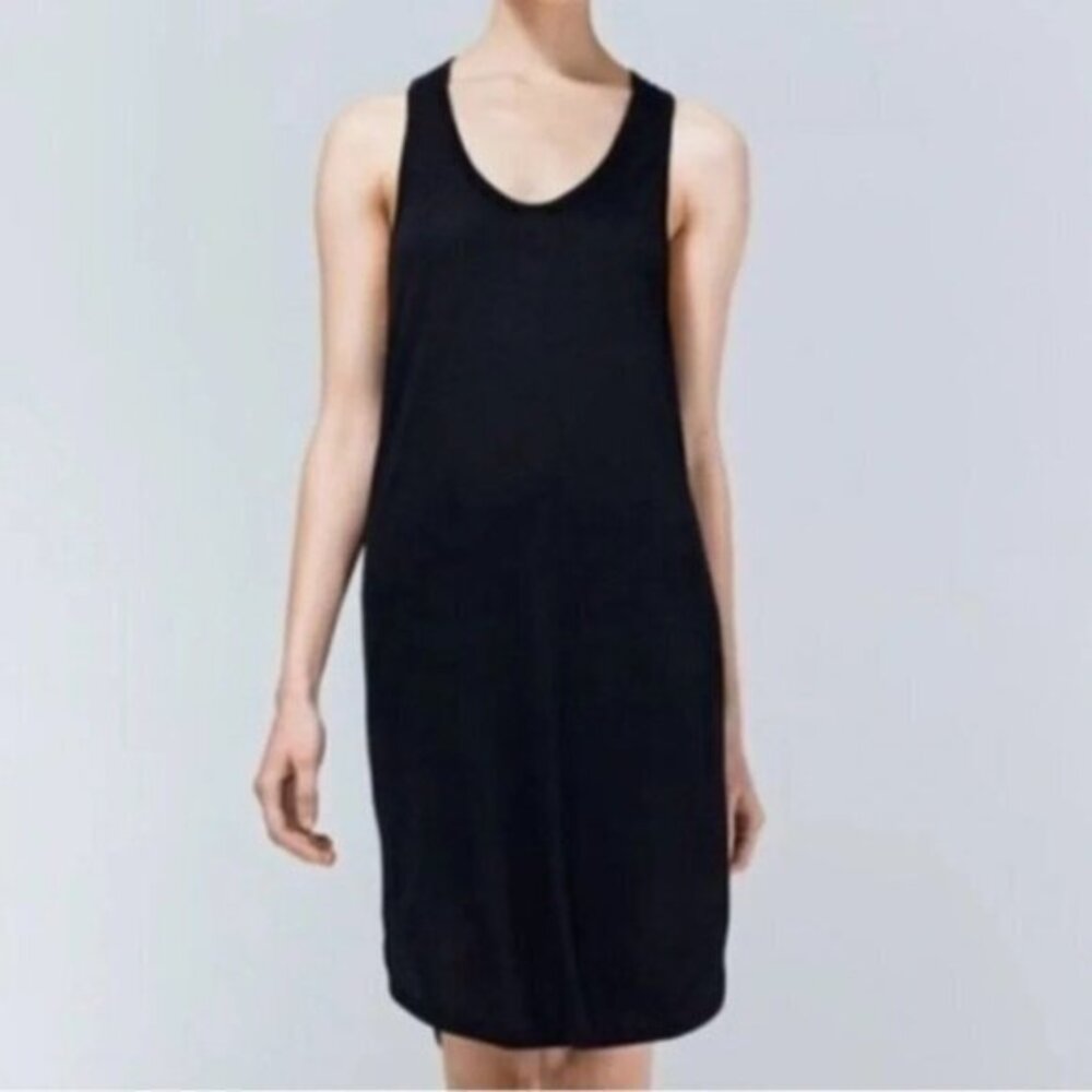 Aritzia Wilfred Free Dress Mini Tank Top Heathered Dark Grey XS casual athletic